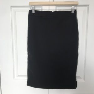 Zara midi skirt, zipper detail